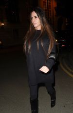 KATIE PRICE Out for Dinner in Manchester 02/15/2018