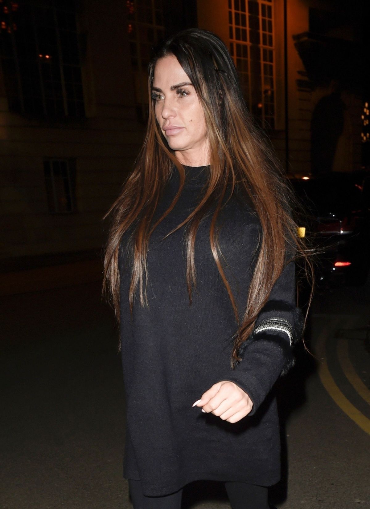KATIE PRICE Out for Dinner in Manchester 02/15/2018 - HawtCelebs