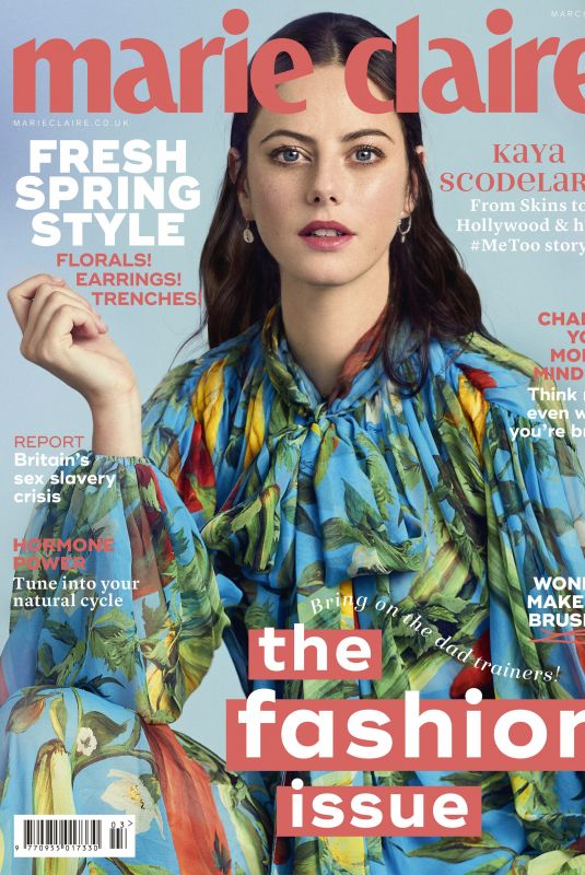 KAYA SCODELARIO in Marie Claire Magazine, UK March 2018