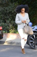 KELLY ROWLAND Out and About in Los Angeles 02/20/2018