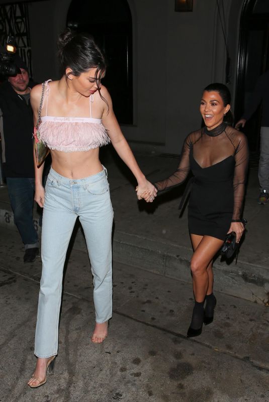 KENDALL JENNER and KOURTNEY KARDASHIAN at Craig
