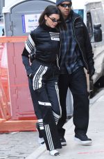 KENDALL JENNER Dressed by Adidas Out in New York 02/08/2018