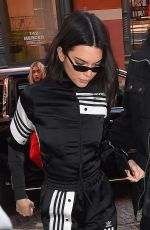 KENDALL JENNER Dressed by Adidas Out in New York 02/08/2018
