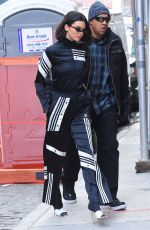 KENDALL JENNER Dressed by Adidas Out in New York 02/08/2018