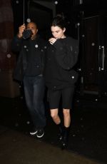 KENDALL JENNER Leaves Alexander Wang Show at New York Fashion Week 02/10/2018
