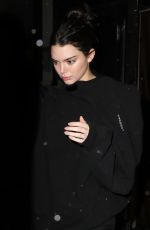 KENDALL JENNER Leaves Alexander Wang Show at New York Fashion Week 02/10/2018