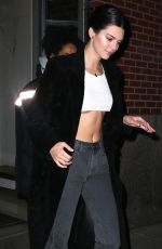 KENDALL JENNER Leaves Carbone Restaurant in New York 01/26/2018