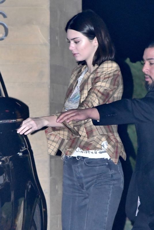 KENDALL JENNER Leaves Nobu in Malibu 02/05/2018