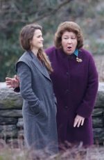 KERI RUSSELL on the Set of The Americans in New York 02/15/2018