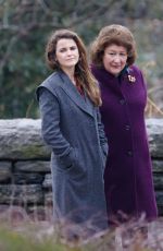 KERI RUSSELL on the Set of The Americans in New York 02/15/2018