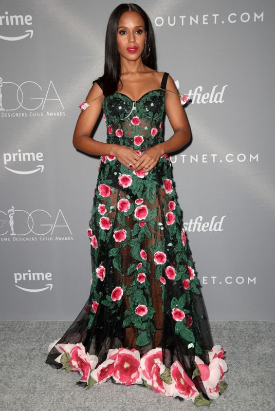 KERRY WASHINGTON at Costume Designer Guild Awards 2018 in Beverly Hills 02/20/2018