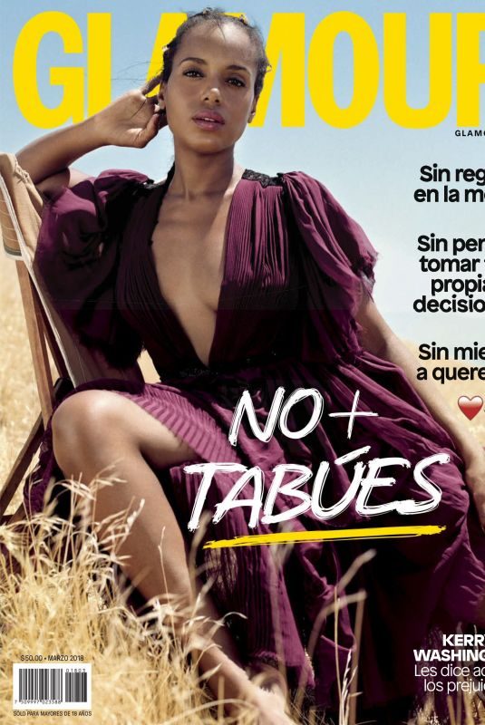 KERRY WASHINGTON in Glamour Magazine, Mexico March 2018