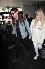 KESHA SEBERT and Brad Ashenfelter at LAX Airport in Los Angeles 02/19/2018