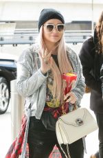 KESHA SEBERT at JFK Airport in New York 02/14/2018