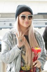 KESHA SEBERT at JFK Airport in New York 02/14/2018