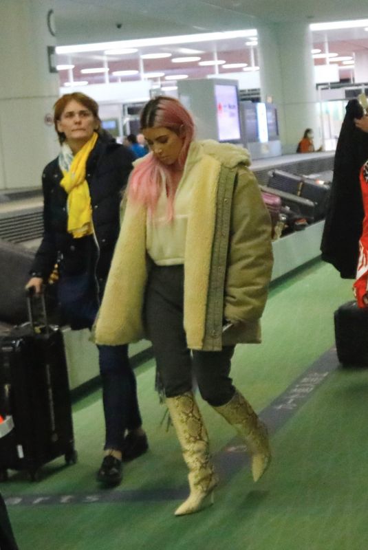 KIM and KOURTNEY KARDASHIAN at Haneda International Airport 02/26/2018