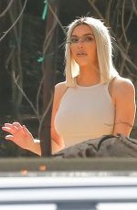 KIM and KOURTNEY KARDASHIAN Filming Out in Malibu 02/01/2018