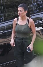 KIM and KOURTNEY KARDASHIAN Filming Out in Malibu 02/01/2018