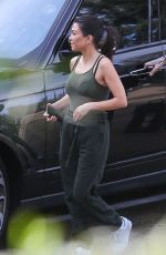 KIM and KOURTNEY KARDASHIAN Filming Out in Malibu 02/01/2018