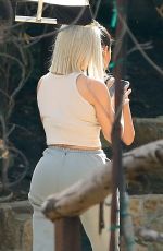 KIM and KOURTNEY KARDASHIAN Filming Out in Malibu 02/01/2018
