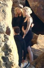 KIM BASINGER and IRELAND BALDWIN on the Set of a Photoshoot in Malibu 02/09/2018