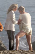 KIM BASINGER and IRELAND BALDWIN on the Set of a Photoshoot in Malibu 02/09/2018