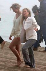 KIM BASINGER and IRELAND BALDWIN on the Set of a Photoshoot in Malibu 02/09/2018