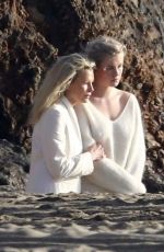 KIM BASINGER and IRELAND BALDWIN on the Set of a Photoshoot in Malibu 02/09/2018