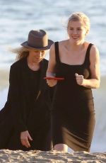 KIM BASINGER and IRELAND BALDWIN on the Set of a Photoshoot in Malibu 02/09/2018