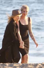 KIM BASINGER and IRELAND BALDWIN on the Set of a Photoshoot in Malibu 02/09/2018