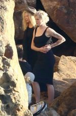 KIM BASINGER and IRELAND BALDWIN on the Set of a Photoshoot in Malibu 02/09/2018