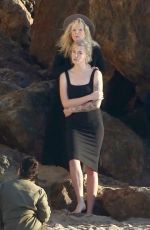 KIM BASINGER and IRELAND BALDWIN on the Set of a Photoshoot in Malibu 02/09/2018
