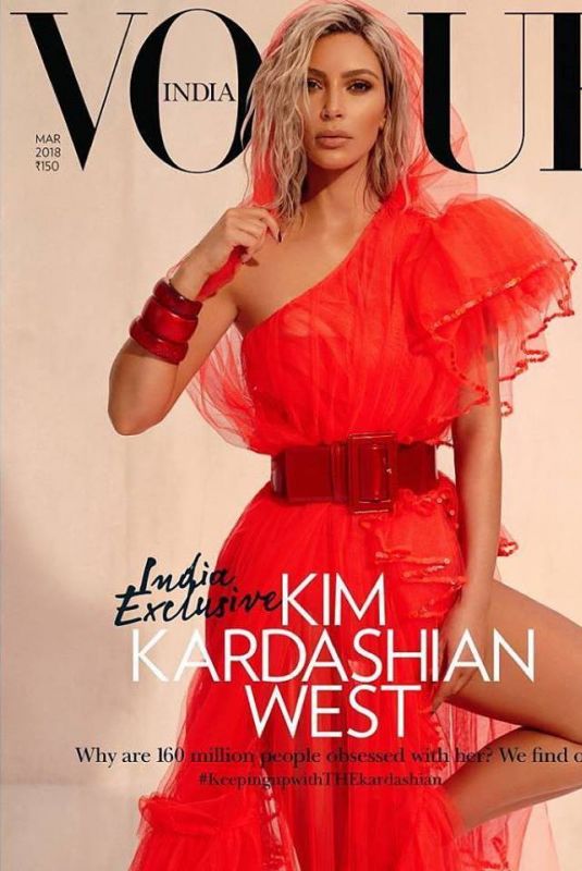 KIM KARDASHIAN in Vogue Magazine, India March 2018