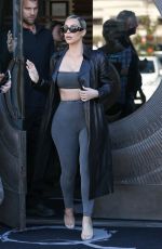 KIM KARDASHIAN Out for a Sushi in Los Angeles 02/08/2018