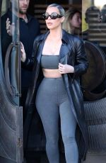 KIM KARDASHIAN Out for a Sushi in Los Angeles 02/08/2018