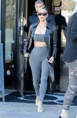 KIM KARDASHIAN Out for a Sushi in Los Angeles 02/08/2018
