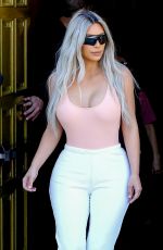 KIM KARDASHIAN Out for Lunch at Carousel Restaurant in Hollywood 02/15/2018