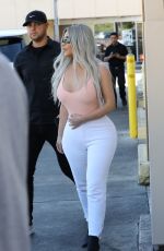 KIM KARDASHIAN Out for Lunch at Carousel Restaurant in Hollywood 02/15/2018
