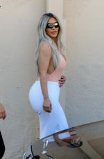 KIM KARDASHIAN Out for Lunch at Carousel Restaurant in Hollywood 02/15/2018