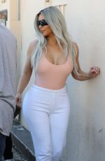 KIM KARDASHIAN Out for Lunch at Carousel Restaurant in Hollywood 02/15/2018