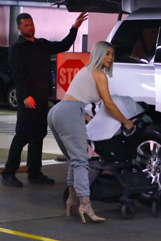 KIM KARDASHIAN Takes Baby Chicago on Her First Public Outing in New York 02/07/2018