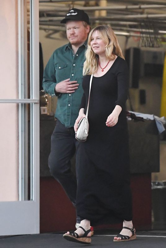 KIRSTEN DUNST and Jesse Plemons Leaves a Dry Cleaner in Los Angeles 02/07/2018