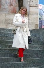 KITTY SPENCER on the Set of a Photoshoot in Milan 02/24/2018