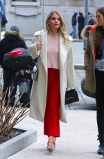 KITTY SPENCER on the Set of a Photoshoot in Milan 02/24/2018