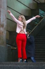 KITTY SPENCER on the Set of a Photoshoot in Milan 02/24/2018