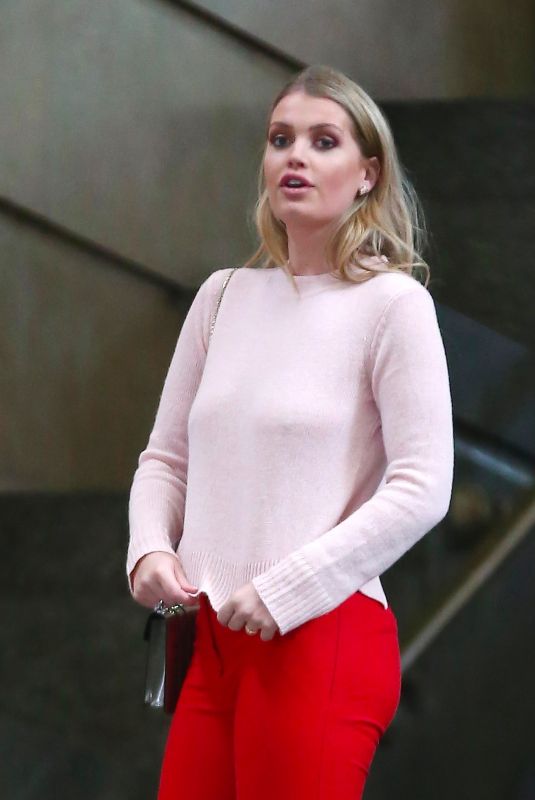 KITTY SPENCER on the Set of a Photoshoot in Milan 02/24/2018