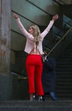 KITTY SPENCER on the Set of a Photoshoot in Milan 02/24/2018