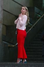 KITTY SPENCER on the Set of a Photoshoot in Milan 02/24/2018