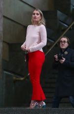 KITTY SPENCER on the Set of a Photoshoot in Milan 02/24/2018