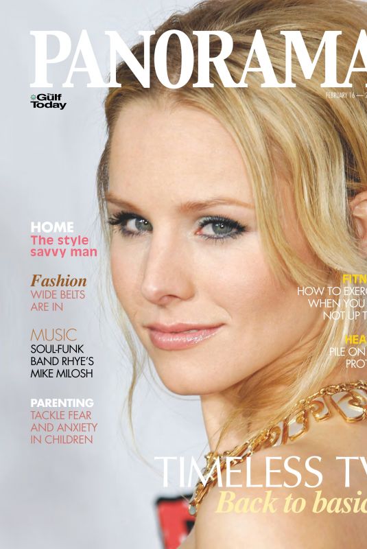 KRISTEN BELL in Panorama Magazine, Middle East February 2018